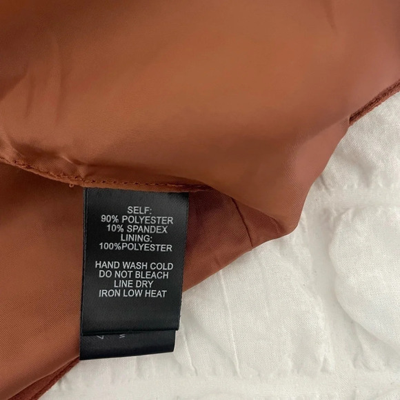 Lulus brown studded faux suede asymmetrical mini skirt - Picture 6 of 6